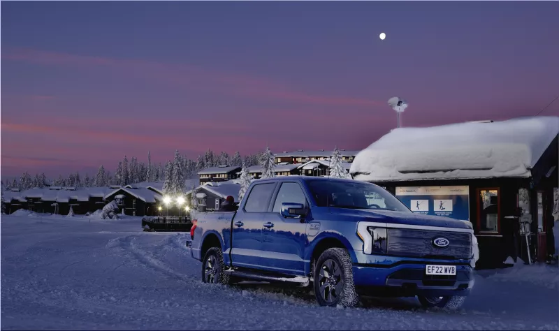 2023 Ford F-150 Lightning electric pickup truck