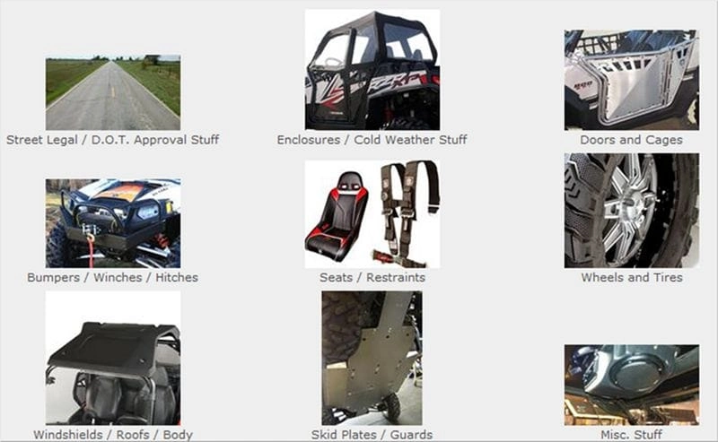 Polaris RZR parts