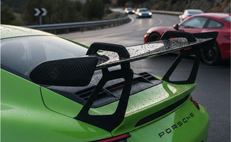 Porsche rear spoiler