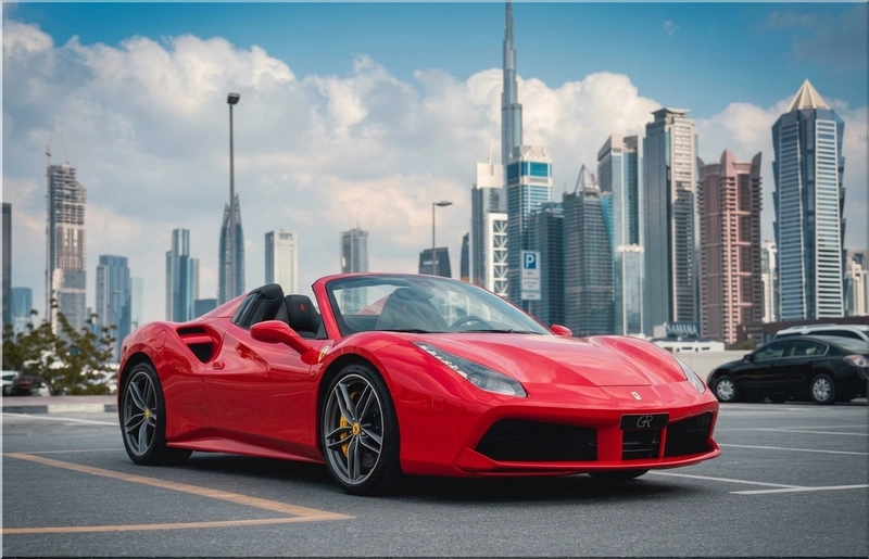 Renting a Ferrari in Dubai