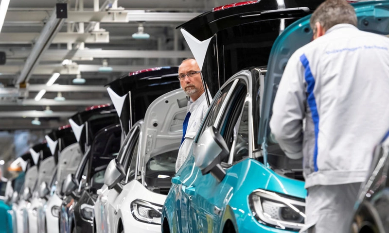 The coronavirus pandemic stops car production in factories across Europe