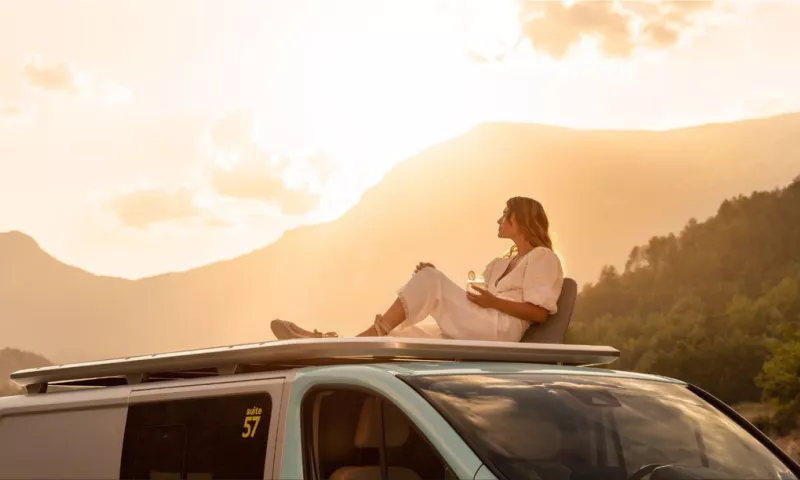 Hippie Caviar Hotel: the Renault campervan