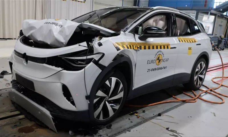 The Volkswagen ID5 earns five stars in Euro NCAP crash testing