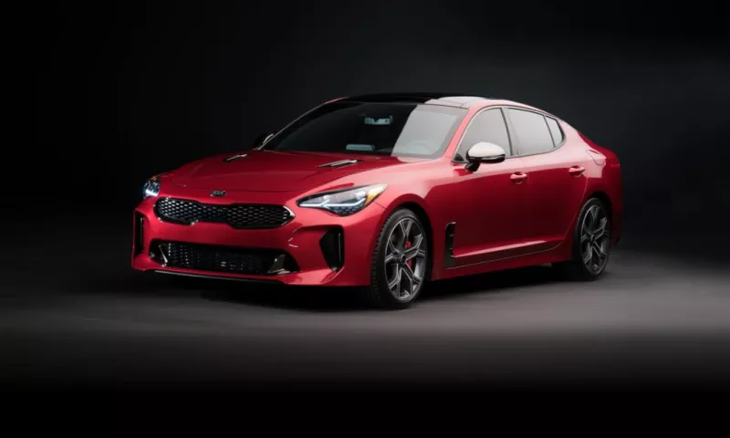 The new Kia Stinger sedan will be sold on the European market