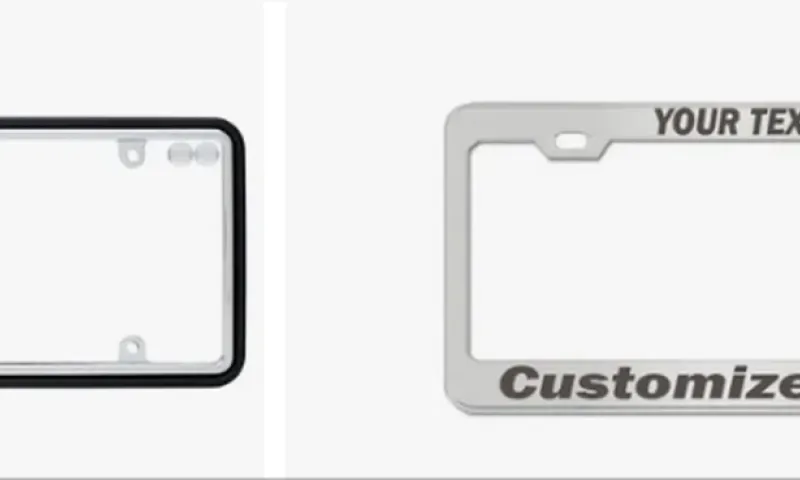 Custom License Plate Frames Text