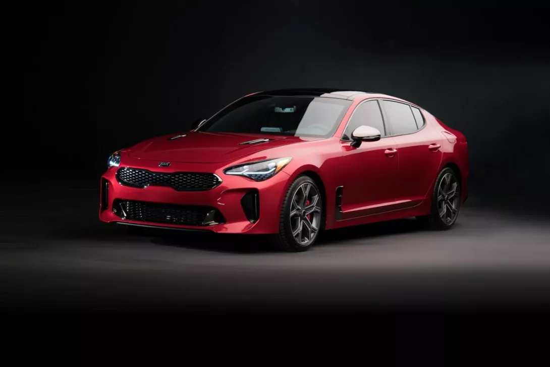 The new Kia Stinger sedan will be sold on the European market